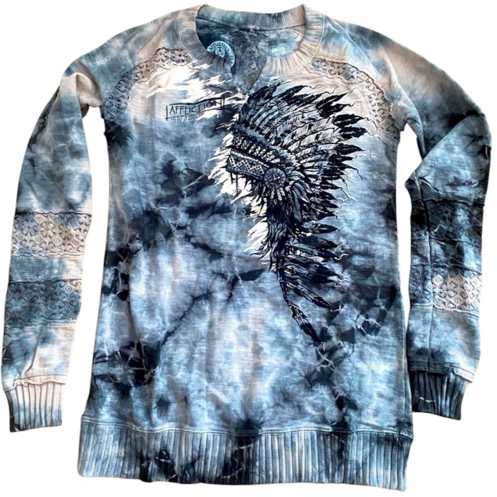 Affliction Rare Sweater Top Size Small NWT